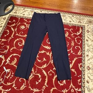 Macys Charter Club Cambridge Skinny Navy Ankle Pants, Rayon/Spandex Blend, Sz 14